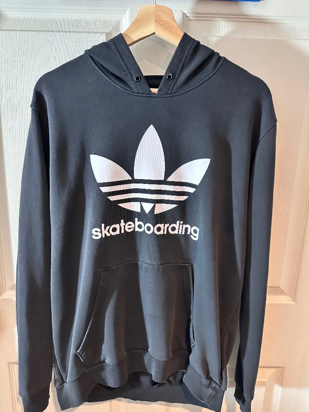 Adidas Skateboarding Hoodie Trefoil Logo Climalite Sweatshirt Pullover Y2K Skate